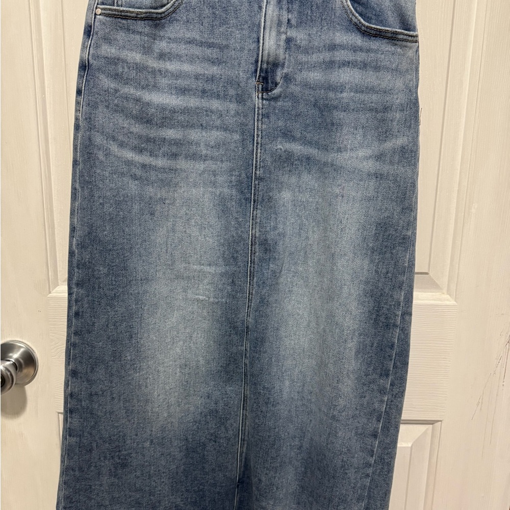 Risen Classic Blue Denim Skirt